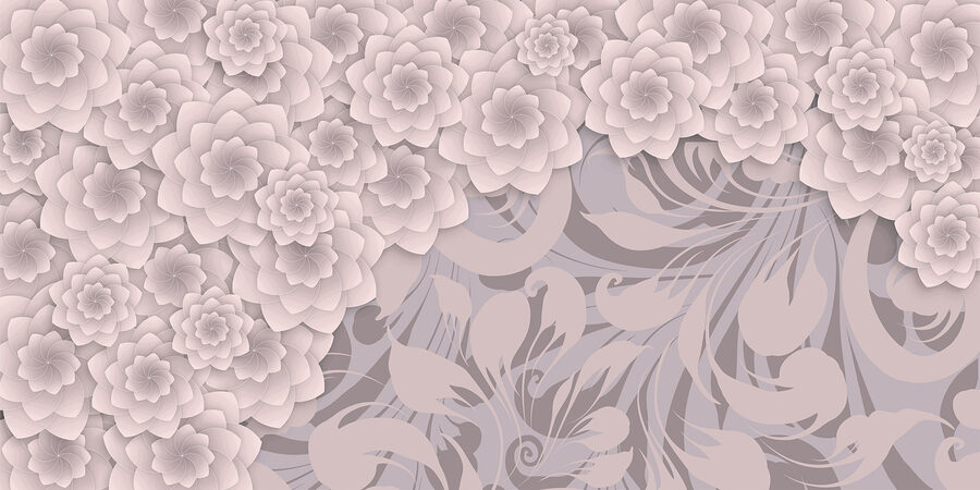 Grande plano de flores