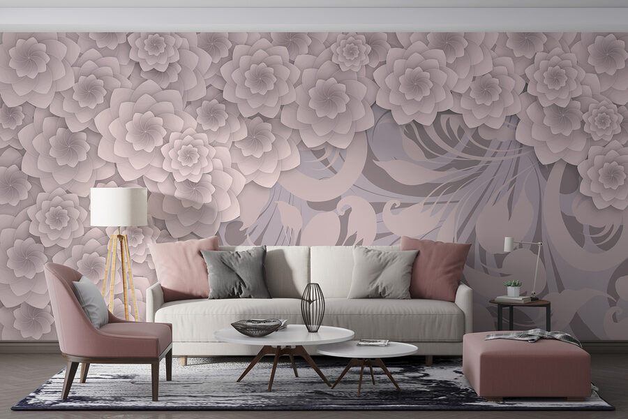 Grande plano de flores