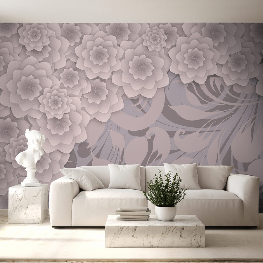 Grande plano de flores