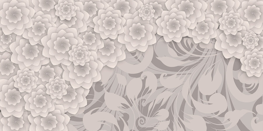 Grande plano de flores