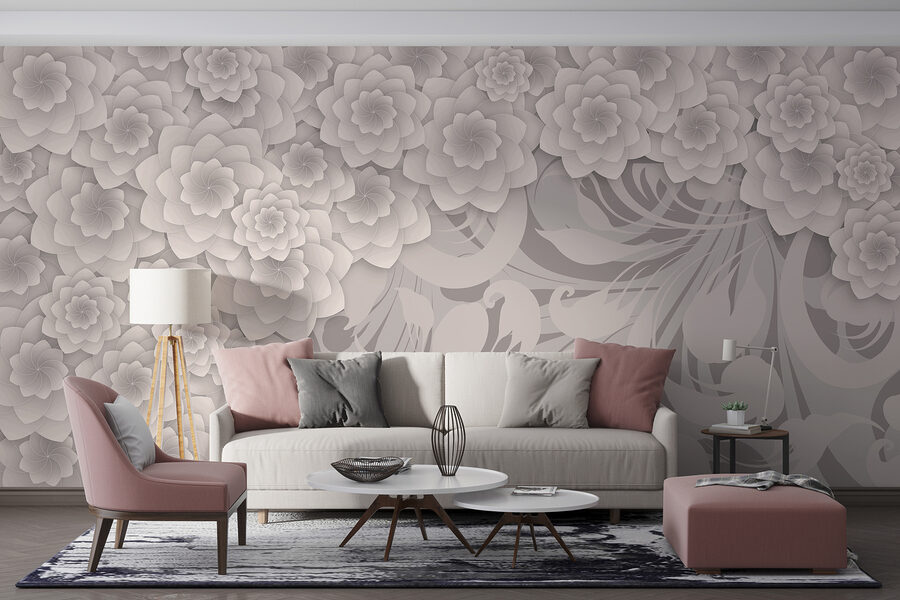 Grande plano de flores
