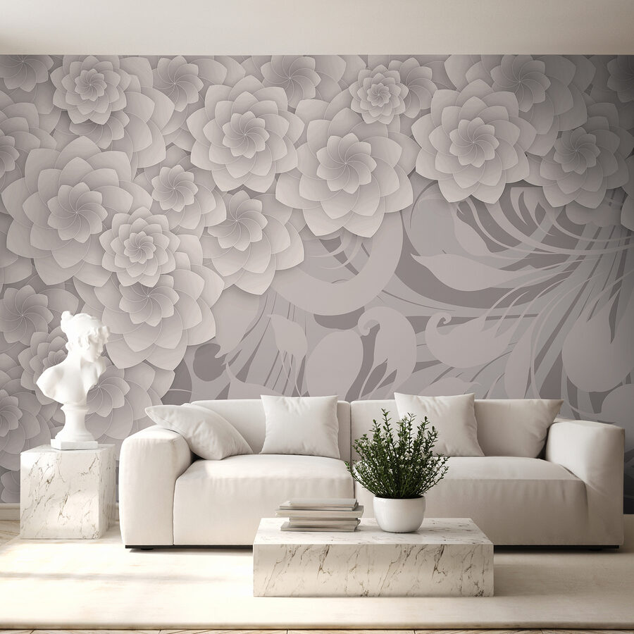 Grande plano de flores