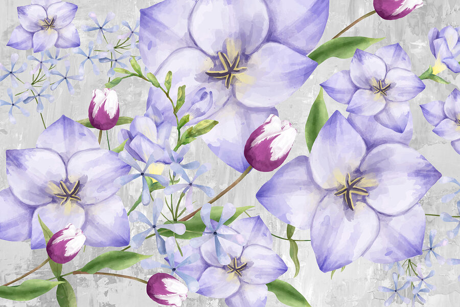 Grande plano de flores