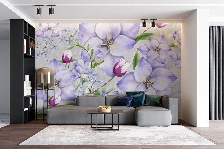 Grande plano de flores