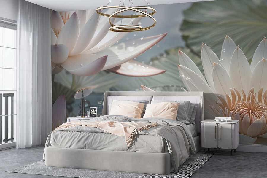 Grande plano de flores