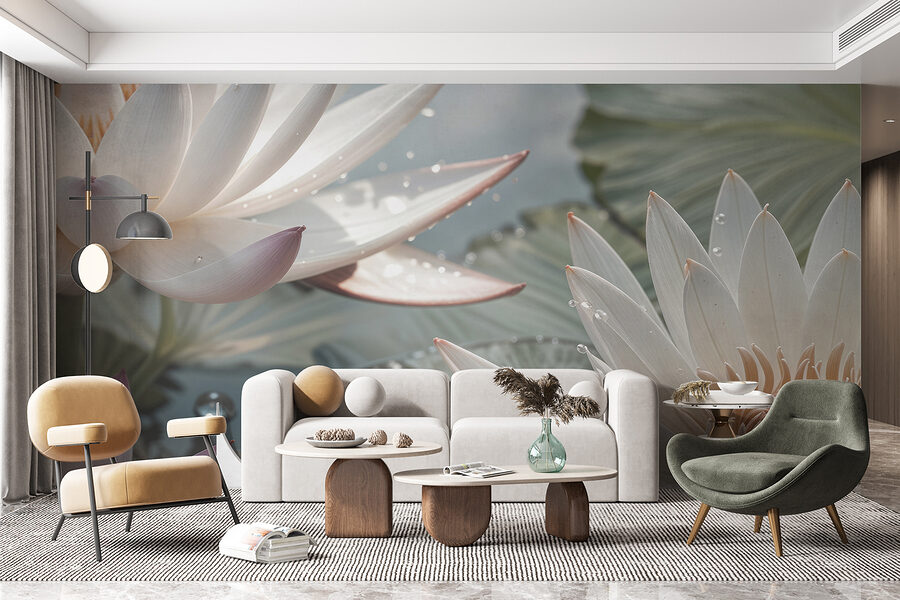 Grande plano de flores