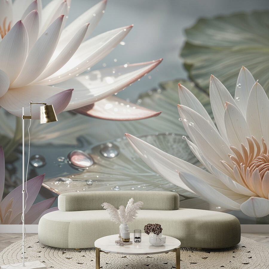 Grande plano de flores