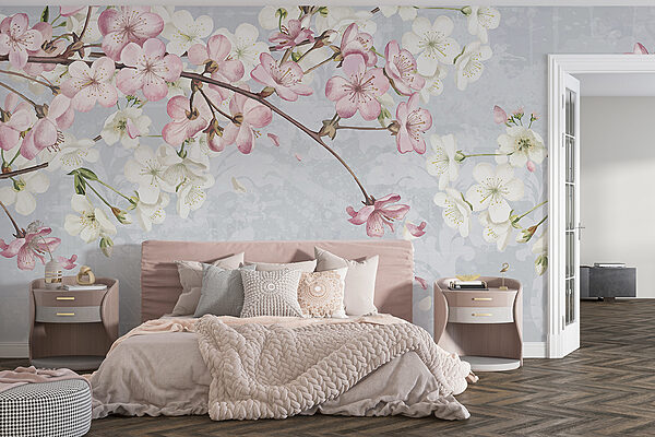 Ramo com flores brancas e cor-de-rosa Ramo com flores brancas e cor-de-rosa
