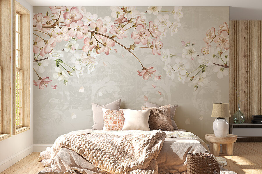 Grande plano de flores