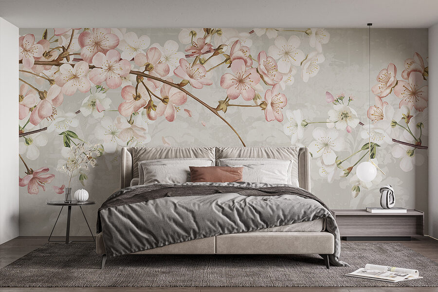 Grande plano de flores
