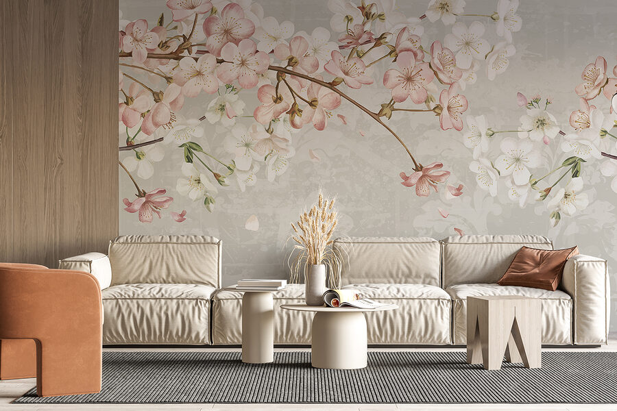 Grande plano de flores