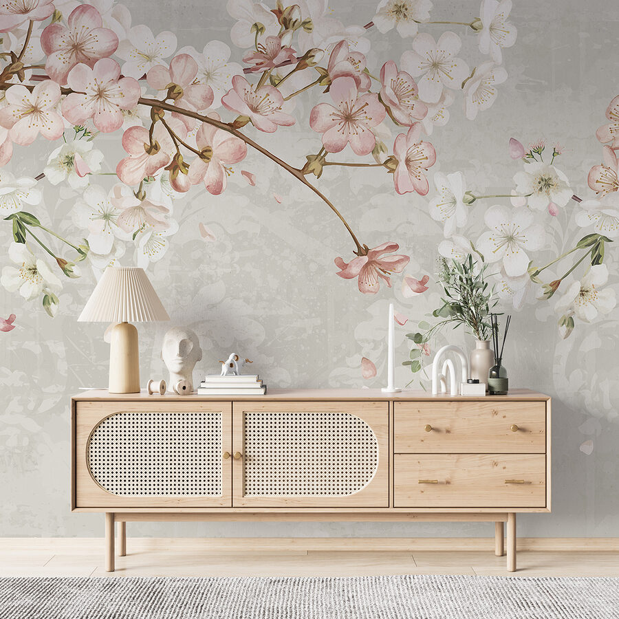 Grande plano de flores