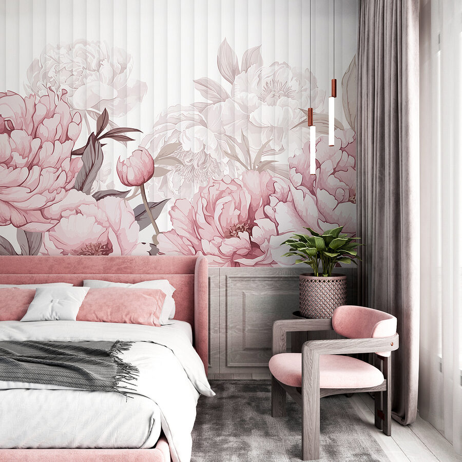 Grande plano de flores