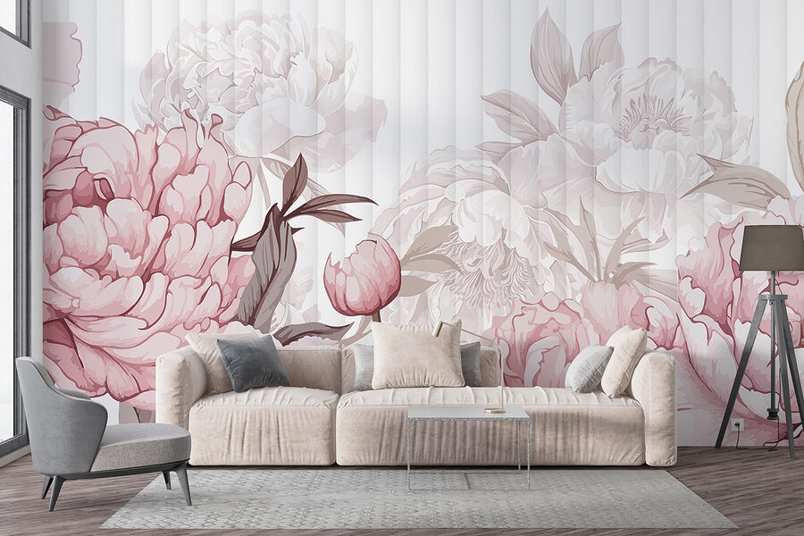 Grande plano de flores