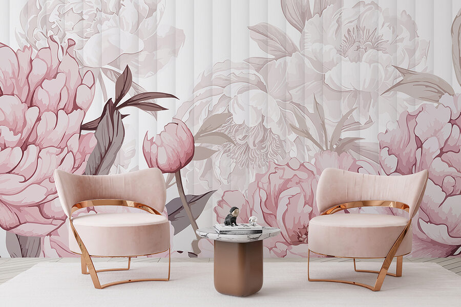 Grande plano de flores