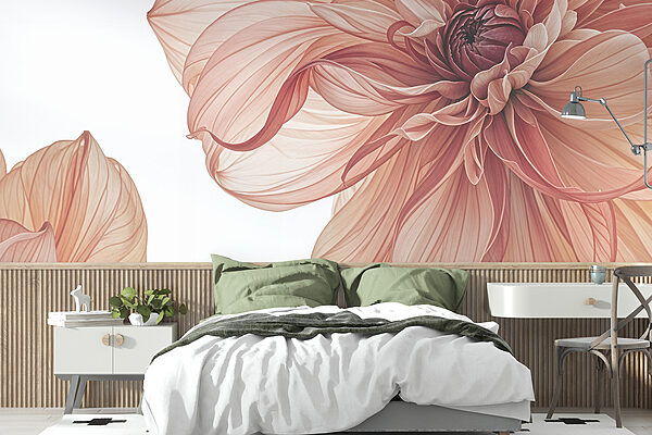 Papel de parede Grande plano de uma flor (REF: w08257) Papel de parede Papel de parede Grande plano de uma flor (REF: w08257)