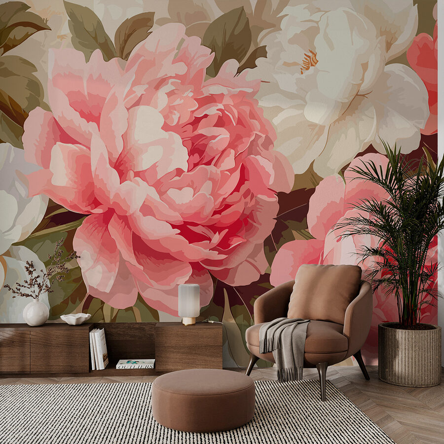 Grande plano de flores