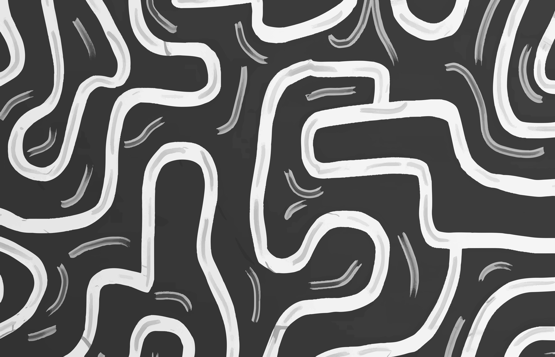 Black and white maze