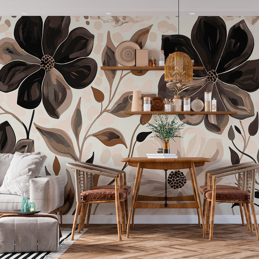 Grande plano de flores