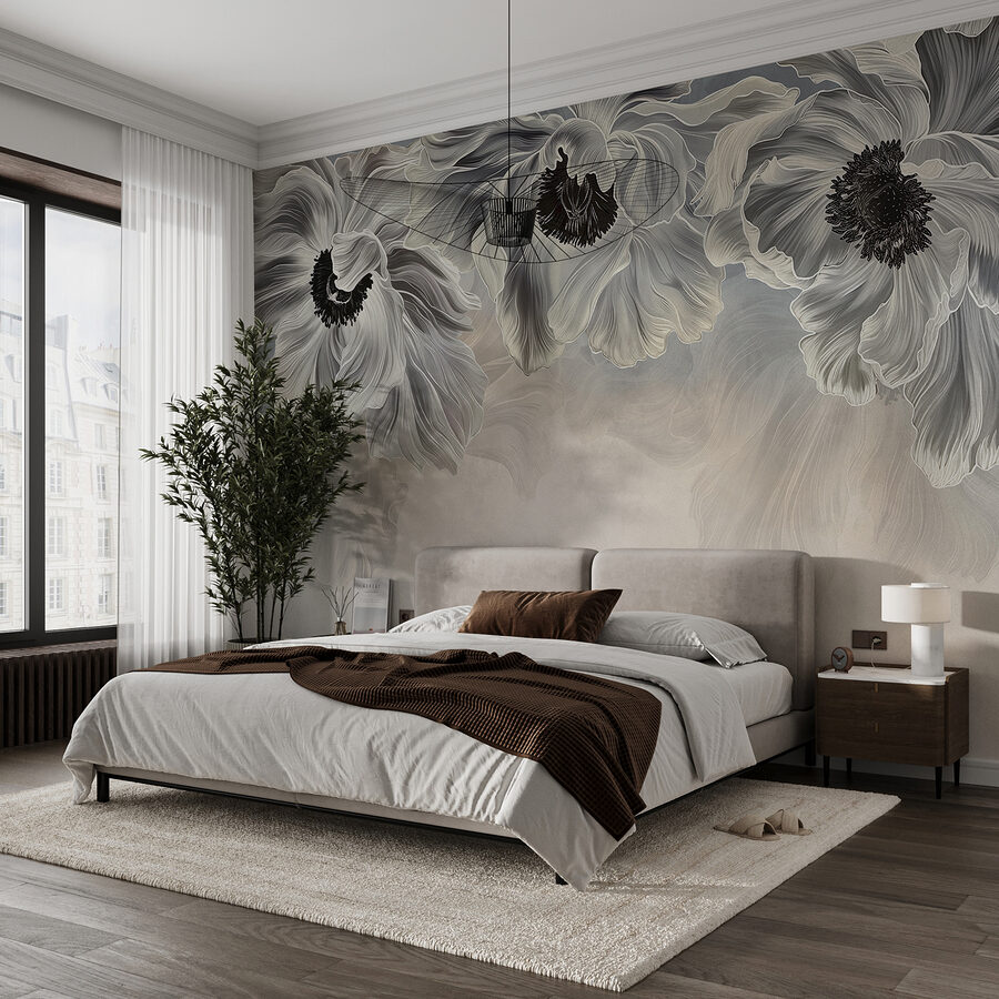 Grande plano de flores