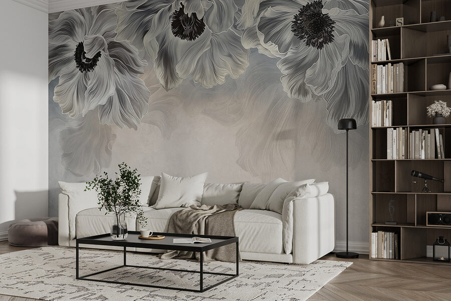 Grande plano de flores