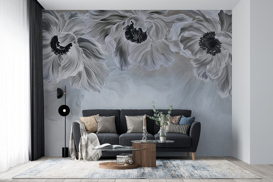 Grande plano de flores