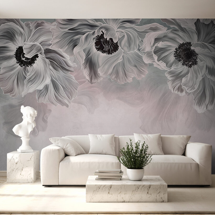 Grande plano de flores