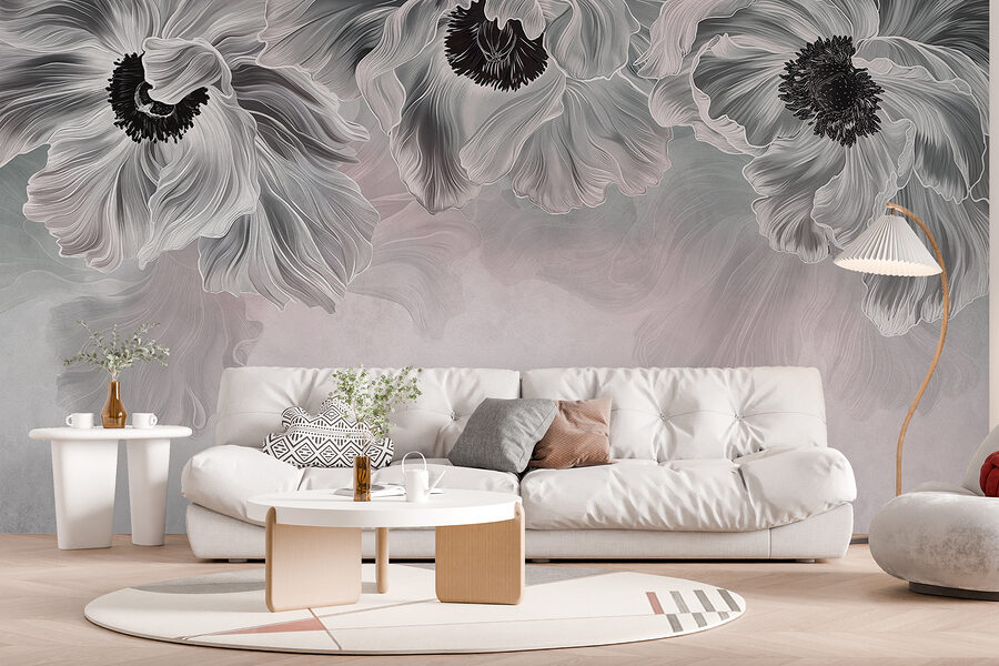Grande plano de flores