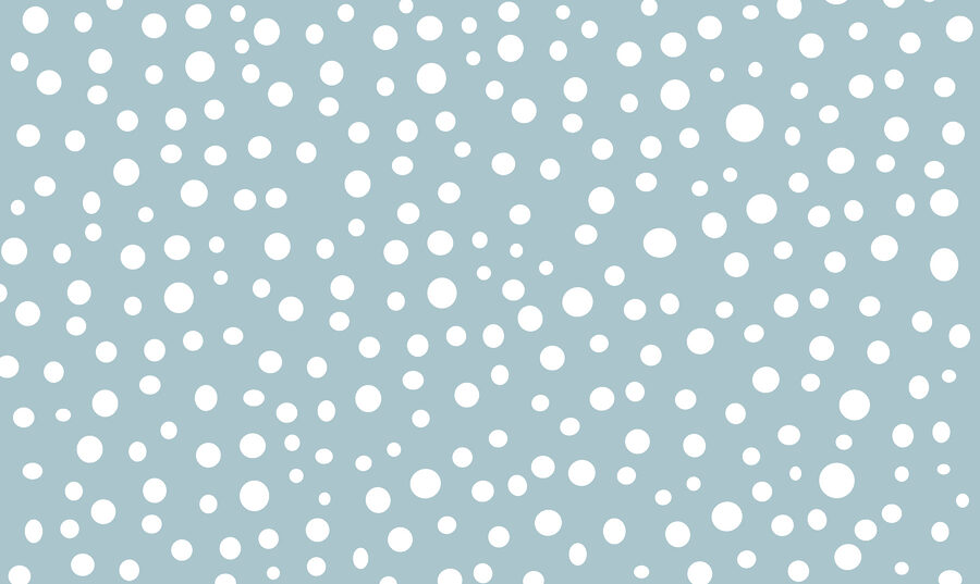 Papel de parede Padrão de bolinhas azuis e brancas - Image 3