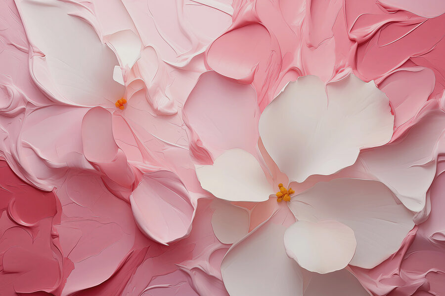 Grande plano de flores