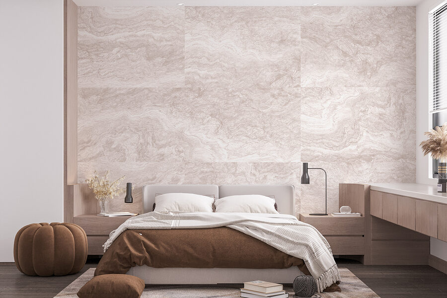 Papel de parede Grande plano de um azulejo