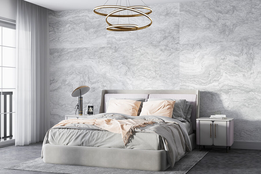 Papel de parede Fundo elegante com textura de mármore cinzento.