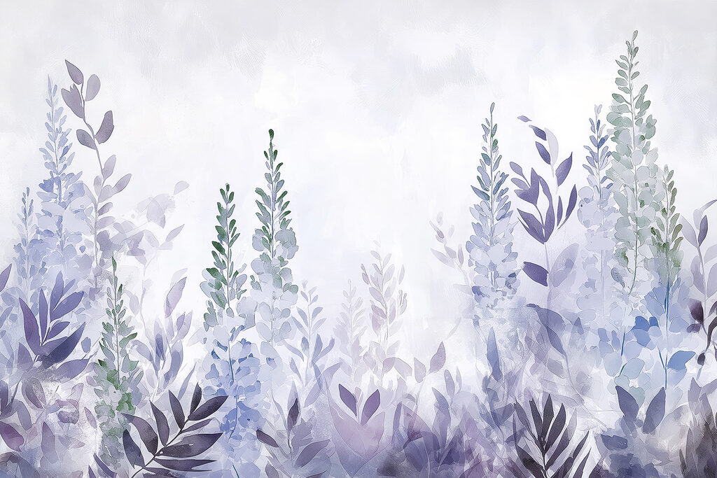Pintura de plantas com folhas Pintura de plantas com folhas