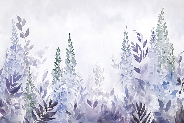 Pintura de plantas com folhas Pintura de plantas com folhas