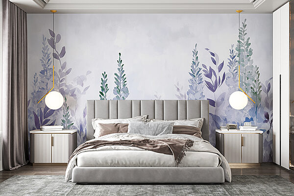 Pintura de plantas com folhas Pintura de plantas com folhas