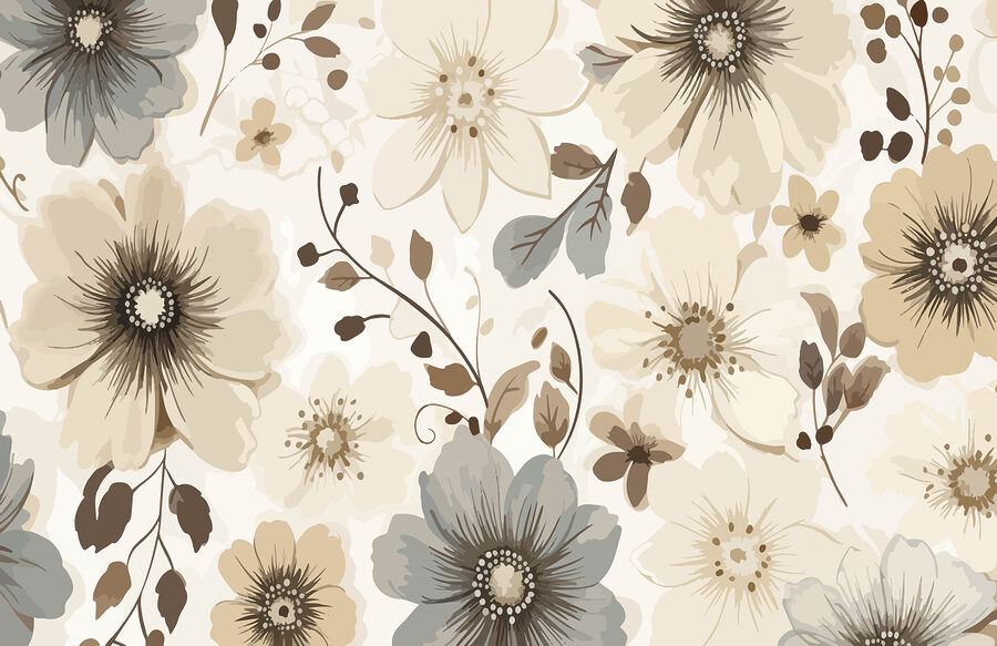 Grande plano de flores