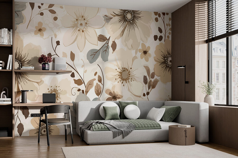 Grande plano de flores