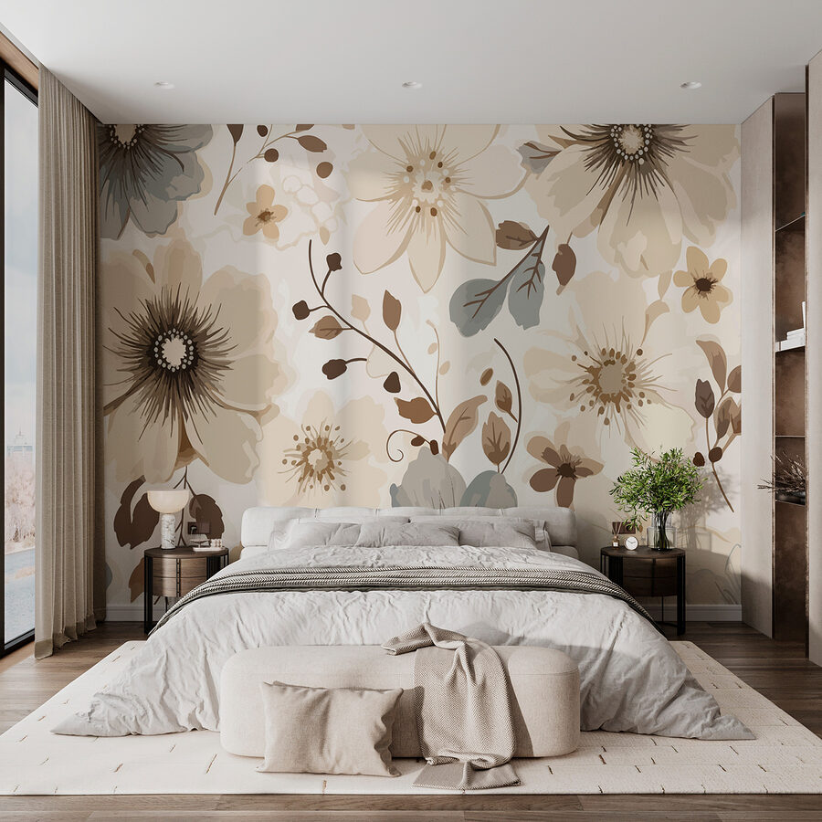 Grande plano de flores
