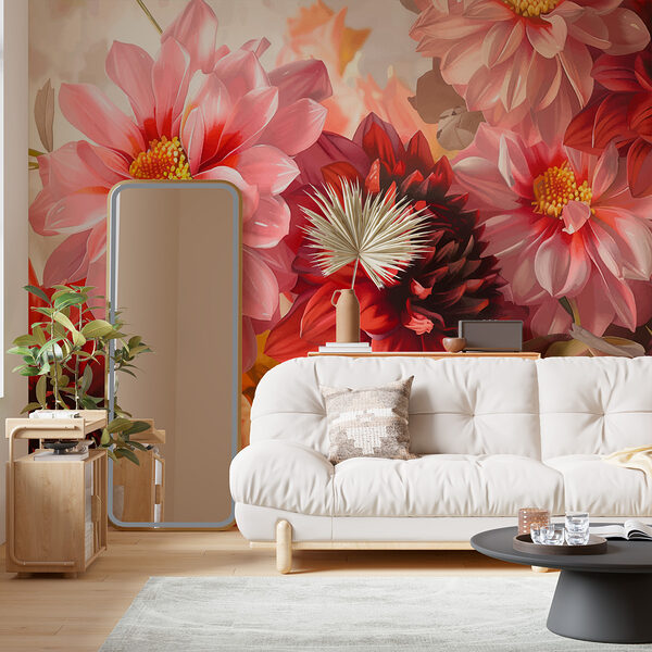 Grupo de flores com um fundo desfocado Grupo de flores com um fundo desfocado