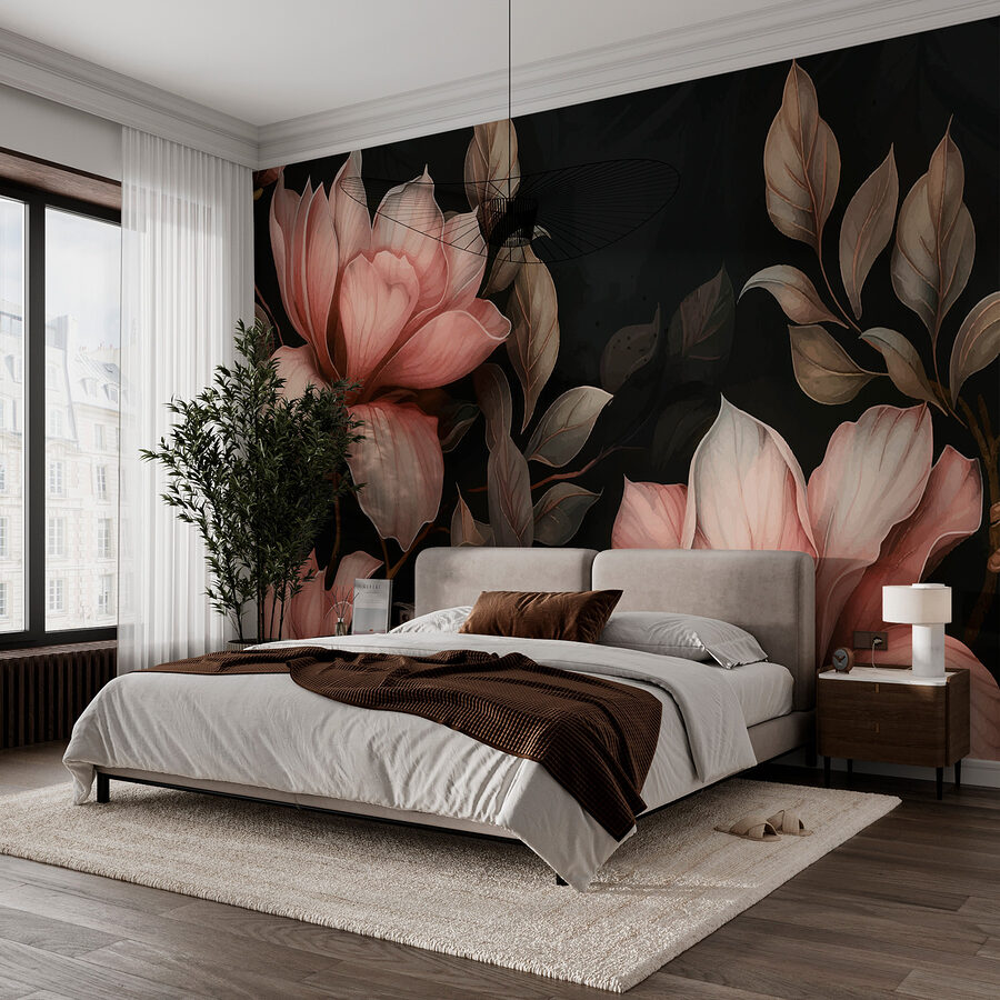 Grande plano de flores