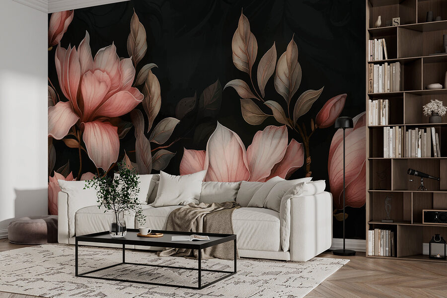 Grande plano de flores