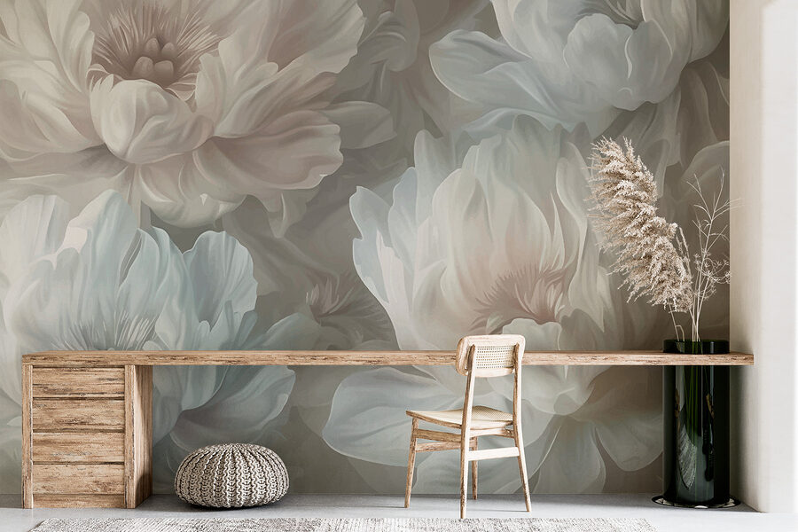 Grande plano de flores