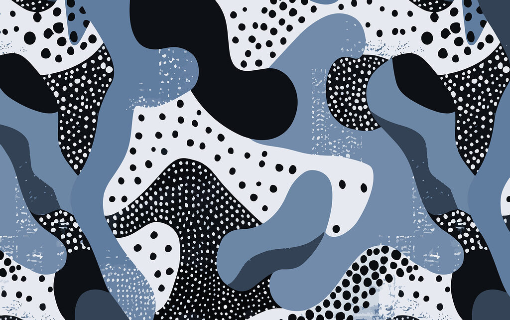 Padrão azul e preto com pontos Padrão azul e preto com pontos