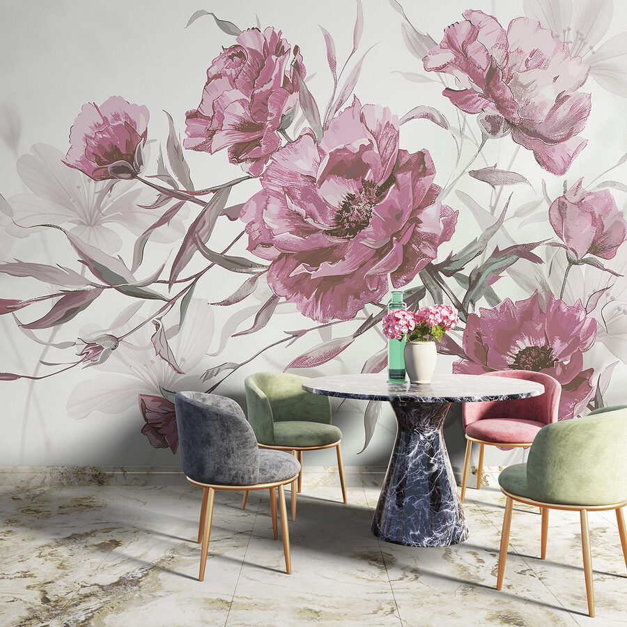 Grande plano de flores