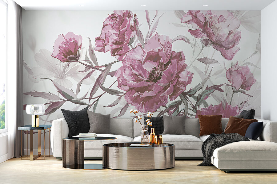Grande plano de flores