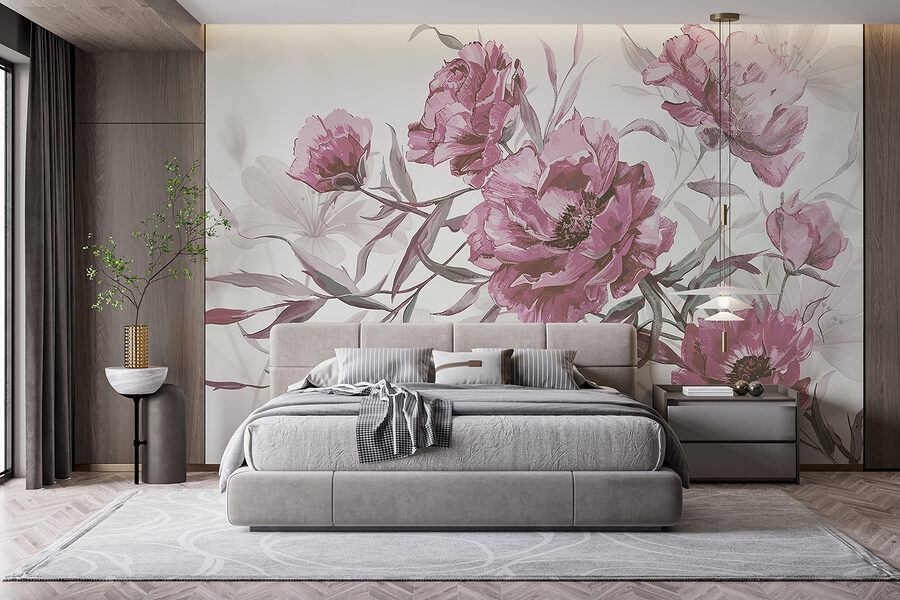 Grande plano de flores