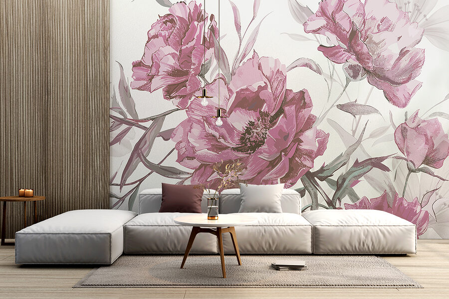 Grande plano de flores