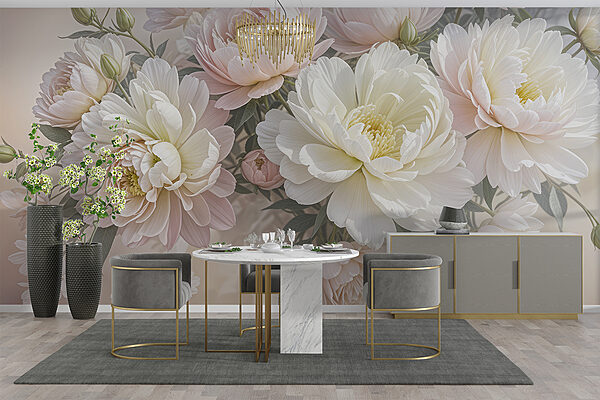 Grupo de flores brancas e cor-de-rosa w08276pig40r 600x400 - Grupo de flores brancas e cor-de-rosa