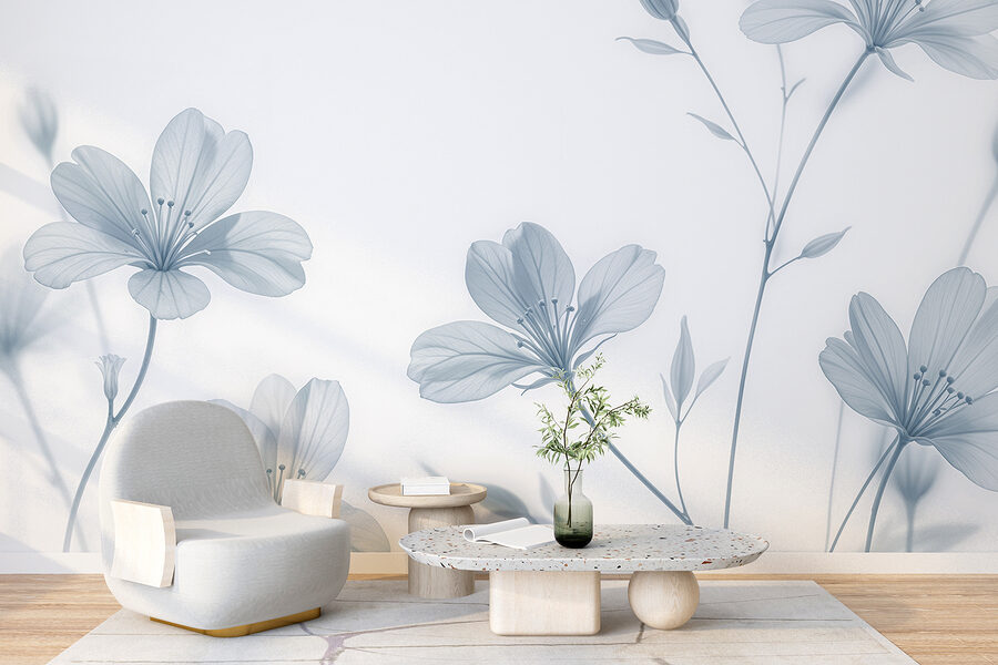 Grande plano de flores