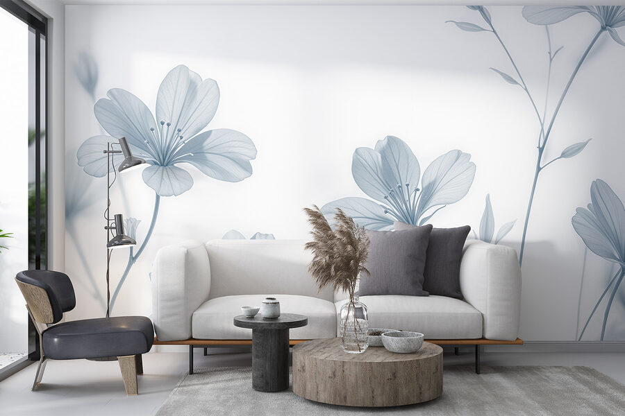 Grande plano de flores